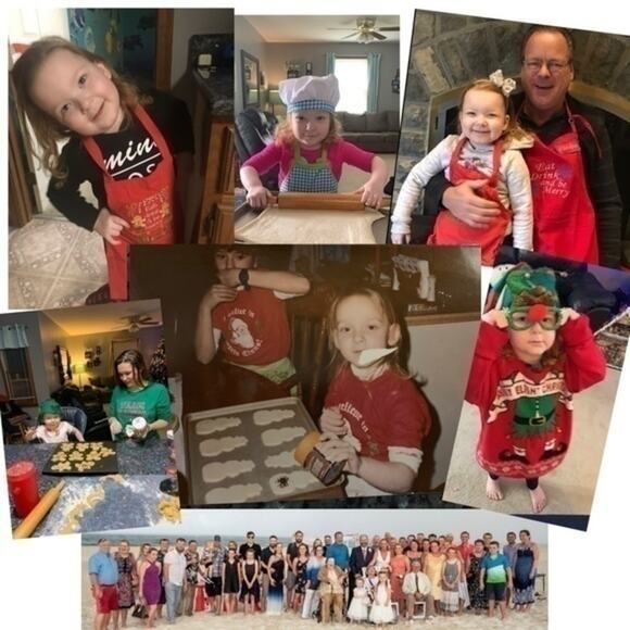 Apron and Chef Hat Costume Embroidered Handmade yellow - Picture 4 of 16